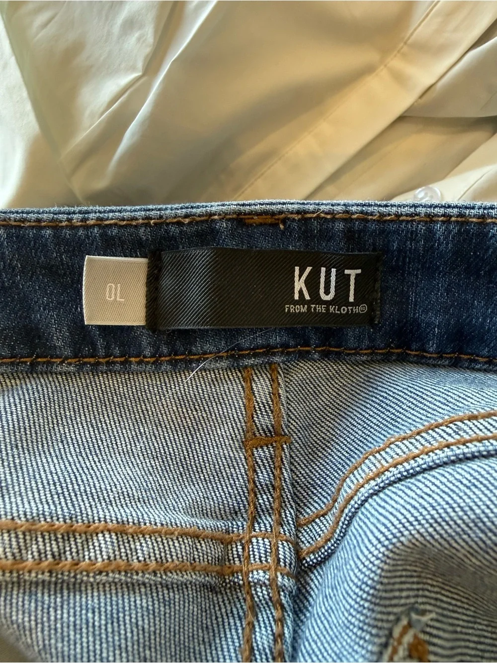 Kut from the Kloth Faded Blue Wide-Leg Jeans - Sz 0L - Picture 4 of 5